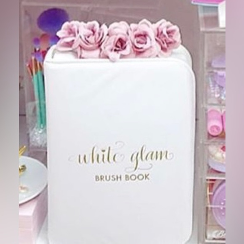 White Glam Brush Book
